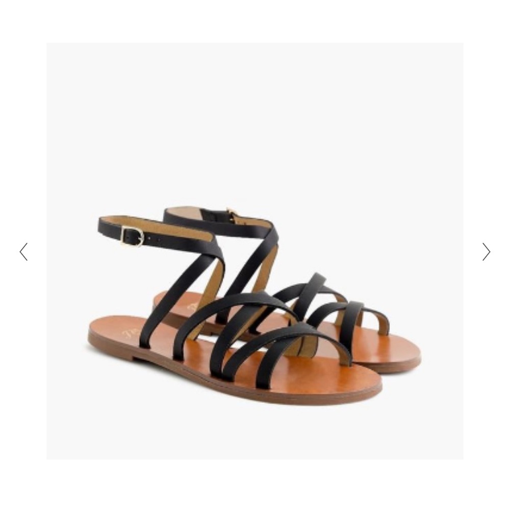 J Crew Size 9 gladiator sandals made in Italy